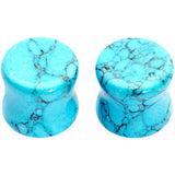 1/2 Turquoise Natural Stone Saddle Plug Set