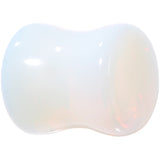 00G Natural Opalite Stone Saddle Plug Set