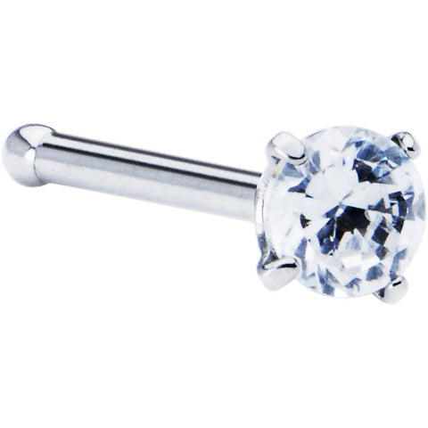 18G Clear Cubic Zirconia Nose Bone
