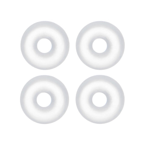 14G Clear Rubber O-Ring 4-Pack
