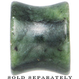 9/16 Double Flare Jade Natural Stone Concave Plug