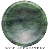 9/16 Double Flare Jade Natural Stone Concave Plug