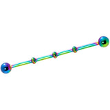 Ball Rainbow Anodized Titanium Industrial Project Bar 40mm