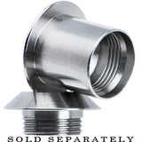 0G Stainless Steel Screw Fit Tunnel Plug Set