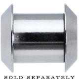 0G Stainless Steel Screw Fit Tunnel Plug Set