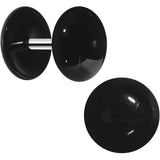 Black Acrylic Dome Cheater Plug Set