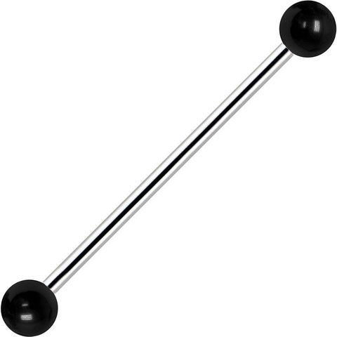 Black UV Acrylic Industrial Barbell 31mm