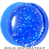 18mm Blue Neon Glitter Saddle Plug