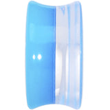 18mm Blue Neon Glitter Saddle Plug
