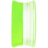 18mm Green Neon Glitter Saddle Plug