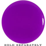 18mm Purple Neon Glitter Saddle Plug