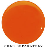 18mm Orange Neon Glitter Saddle Plug
