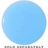 20mm Blue Neon Glitter Saddle Plug