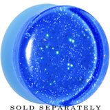 20mm Blue Neon Glitter Saddle Plug