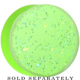 20mm Green Neon Glitter Saddle Plug