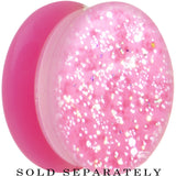 20mm Pink Neon Glitter Saddle Plug