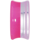 20mm Pink Neon Glitter Saddle Plug