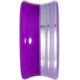 20mm Purple Neon Glitter Saddle Plug