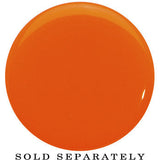 20mm Orange Neon Glitter Saddle Plug