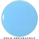 7/8 Blue Neon Glitter Saddle Plug