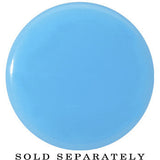 24mm Blue Neon Glitter Saddle Plug