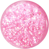 24mm Pink Neon Glitter Saddle Plug