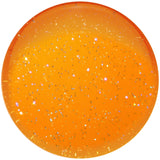28mm Orange Neon Glitter Saddle Plug