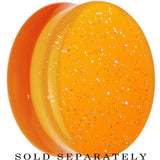 28mm Orange Neon Glitter Saddle Plug