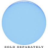 30mm Blue Neon Glitter Saddle Plug