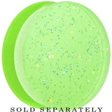 30mm Green Neon Glitter Saddle Plug