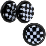 Black Checkerboard Cheater Plug