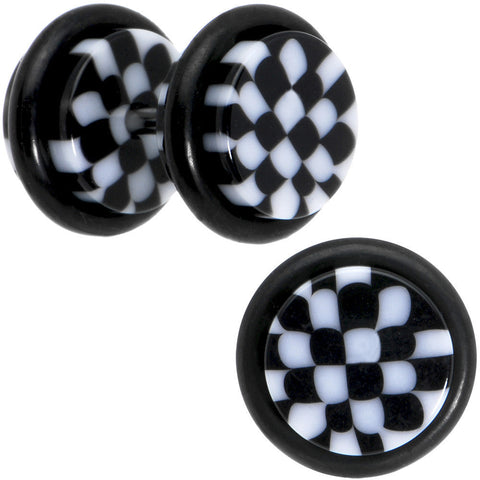 Black Checkerboard Cheater Plug