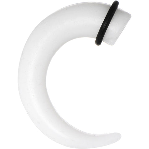 00G White Silicone Curved Taper