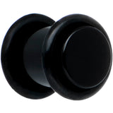 0G Black Acrylic Straight Plug Set