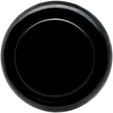 0G Black Acrylic Straight Plug Set