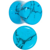 00G Turquoise Natural Stone Saddle Plug Set
