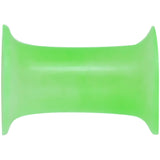 4G Thin Flexible Green Silicone Double Flare Tunnel Plug Set
