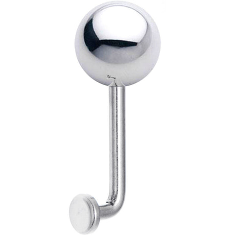 14G 8mm Steel Ball Vertical Hood Piercing -7/16 2.5mm Rise