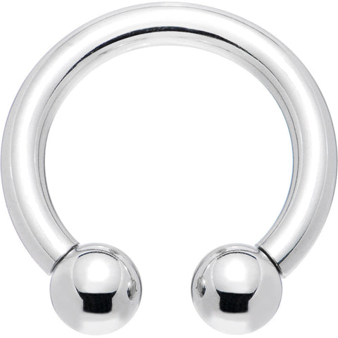 8G 5/8 Internally Threaded Steel Horseshoe Circular Barbell