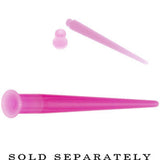 4G Pink 2-in1 Acrylic Screw Fit Interchangeable Plug Tunnel