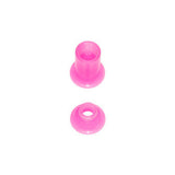 4G Pink 2-in1 Acrylic Screw Fit Interchangeable Plug Tunnel