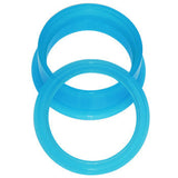 20mm Blue 2-in-1 Acrylic Screw Fit Interchangeable Plug Tunnel