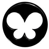 18mm Black Acrylic Hollow Butterfly Saddle Plug