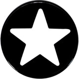 22mm Black Acrylic Hollow Star Saddle Plug