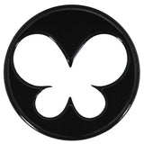 26mm Black Acrylic Hollow Butterfly Saddle Plug