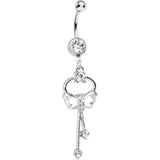 Butterfly Wishes Crystalline CZ Belly Ring