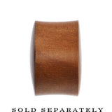 0G Organic Solid Sawo Wood Saddle Plug