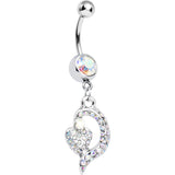 Aurora Gem Dynamic Heart Belly Ring