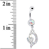 Aurora Gem Dynamic Heart Belly Ring