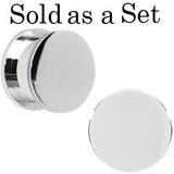 5/8 Stainless Steel Herb Stash and Grinder Plug Set